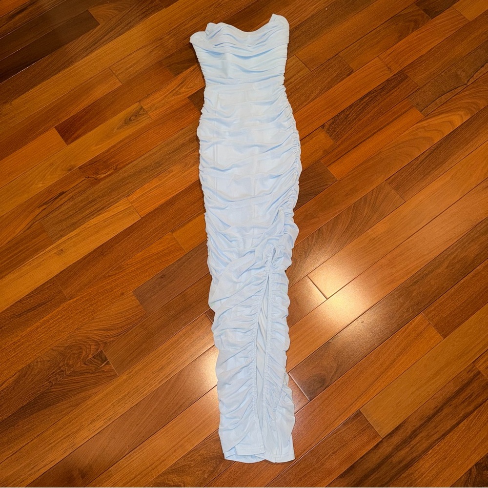 Babyboo Fashion Demi Maxi Dress - Baby Blue Size XS